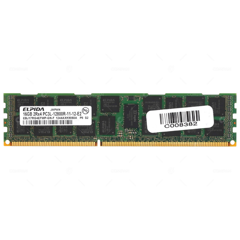 EBJ17RG4EFWP-GN-F ELPIDA 16GB 2RX4 PC3L-12800R DDR3 1600MHZ ECC REGISTERED MEMORY -
